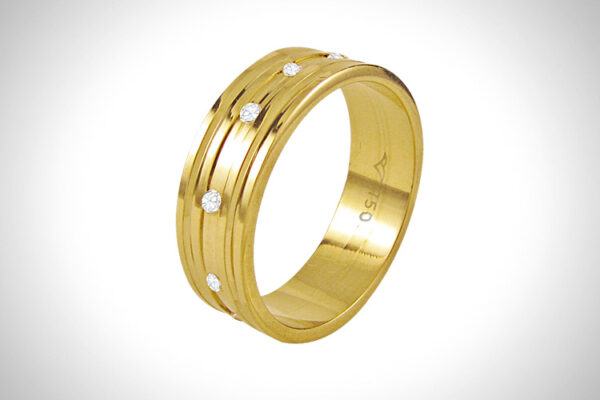 Aliança de Ouro 18k 6,3mm aprox. 6,0 Gr