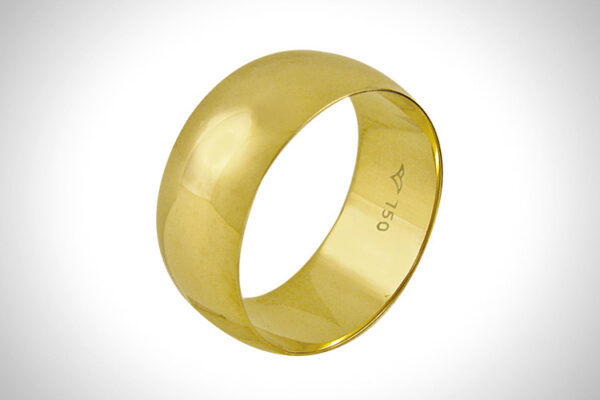 Aliança de Ouro 18k 8,3mm aprox. 6,9 Gr
