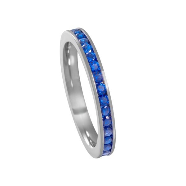 Meia Aliança de Prata Cravejada c/ Zircônia 2.70MM - 2322/2323/2325 - Imagem 3