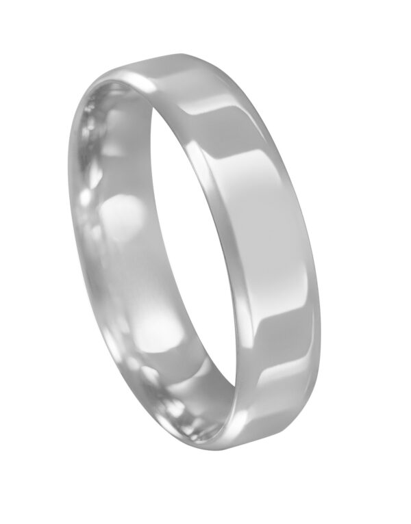 Linha Leve Alianca de Prata C/ 3 Cantos 4.8MM - 2607