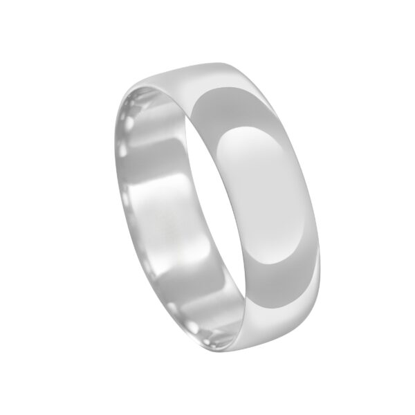 Linha Leve Aliança de Prata Abaulada 5.8MM - 2610