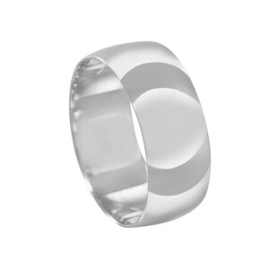 Linha Leve Aliança de Prata Abaulada 7.8MM - 2611