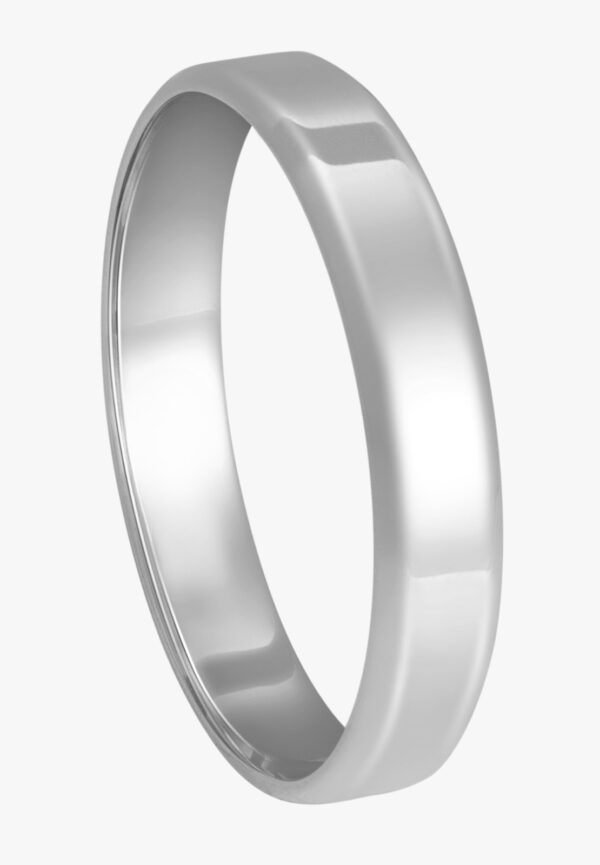 Linha Leve Aliança de Prata c/ 3 Cantos 3.5MM - 2615