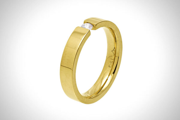 Aliança de Ouro 18k 4,0mm aprox. 7,2 Gr