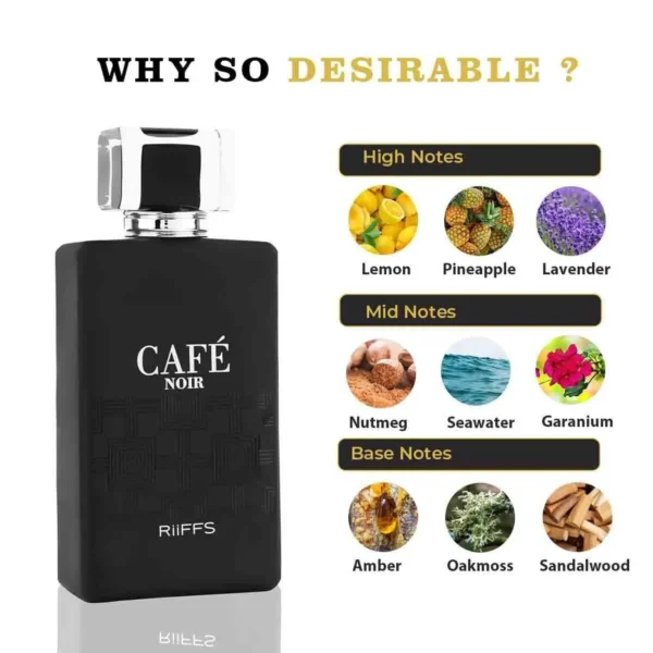 Cafe Noir Eau de Parfum 100 ML Riffs - Imagem 2