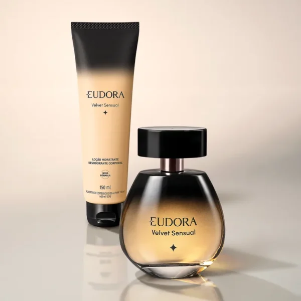 Kit Eudora Velvet Sensual: Desodorante Colônia 100ml + Loção Corporal 150ml