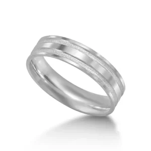 Aliança de Prata 950 5mm Anatômica 3,5g 5048MACI