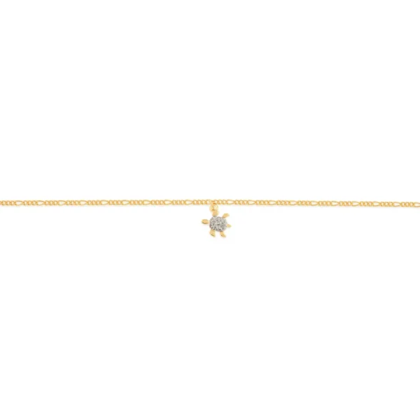 Tornozeleira Rommanel banhado a ouro18K – TAM.25 5502002500 - Imagem 3