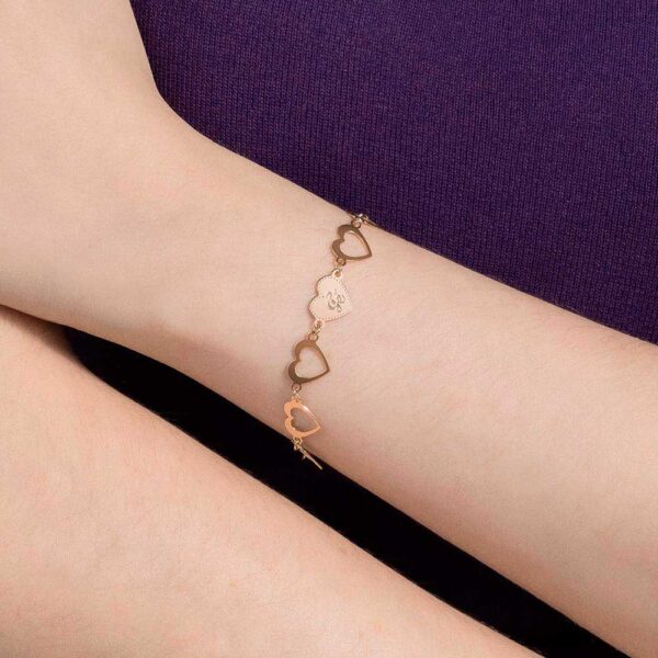 Pulseira Rommanel banhado a ouro18K - TAM.19 5520221900 - Imagem 2