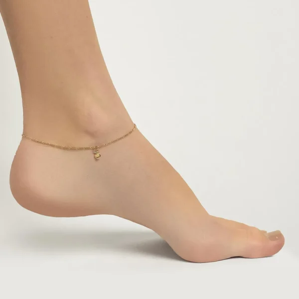 Tornozeleira Rommanel banhado a ouro18K- TAM.25 5501922500 - Imagem 2