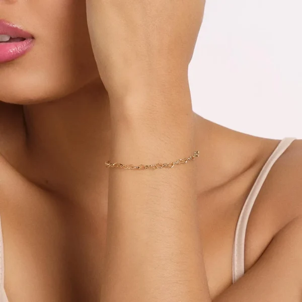 Pulseira Rommanel banhado a ouro18K- TAM.19 5520091900 - Imagem 2