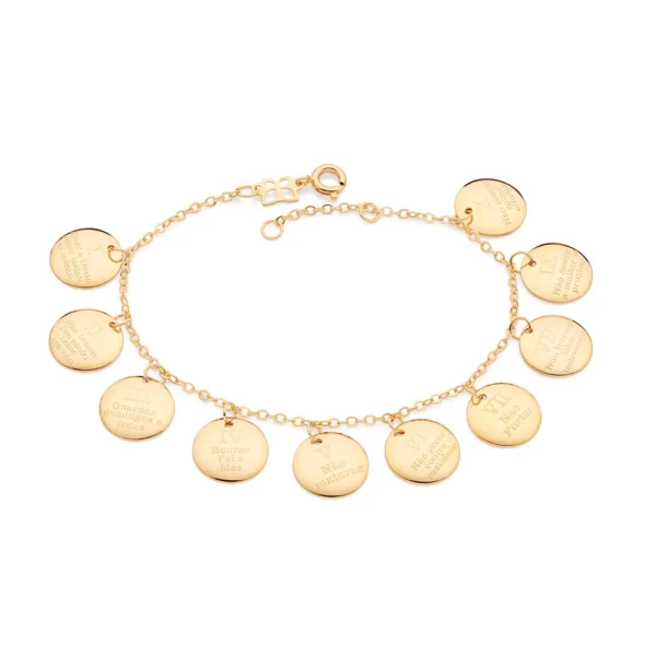 Pulseira Rommanel banhado a ouro18K - TAM.19 5521851900