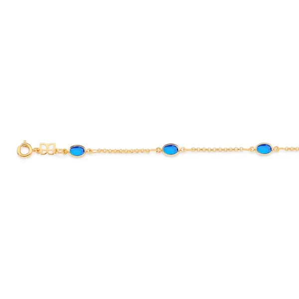 Pulseira Rommanel banhado a ouro18K - TAM.19 5516691904 - Imagem 4