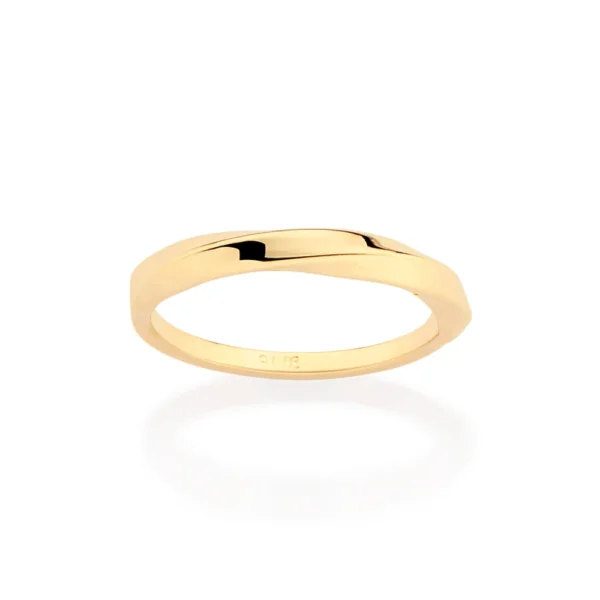 ALIANÇA TWIST BANHADO A OURO 18K - 51356112