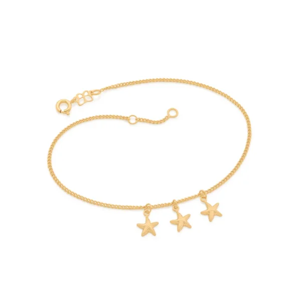 Tornozeleira Rommanel banhado a ouro18K - TAM.25 5516682500