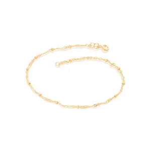 Tornozeleira Rommanel banhado a ouro18K- TAM.25 5510612500