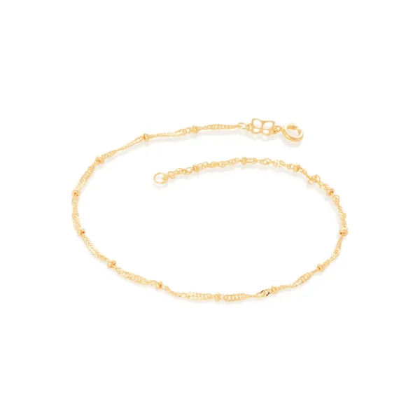 Tornozeleira Rommanel banhado a ouro18K- TAM.25 5510612500