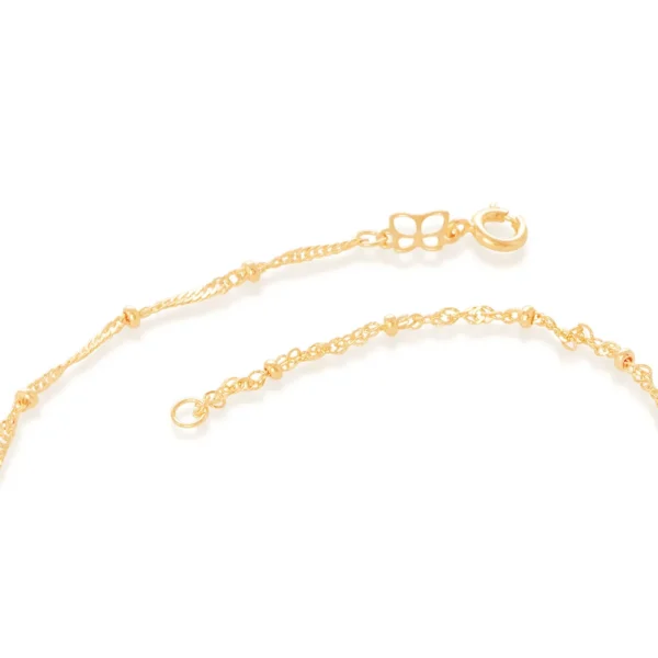 Tornozeleira Rommanel banhado a ouro18K- TAM.25 5510612500 - Imagem 3