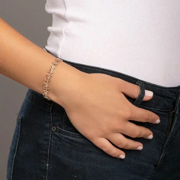 Pulseira Rommanel banhado a ouro18K- TAM.18 5514961800 - Imagem 2