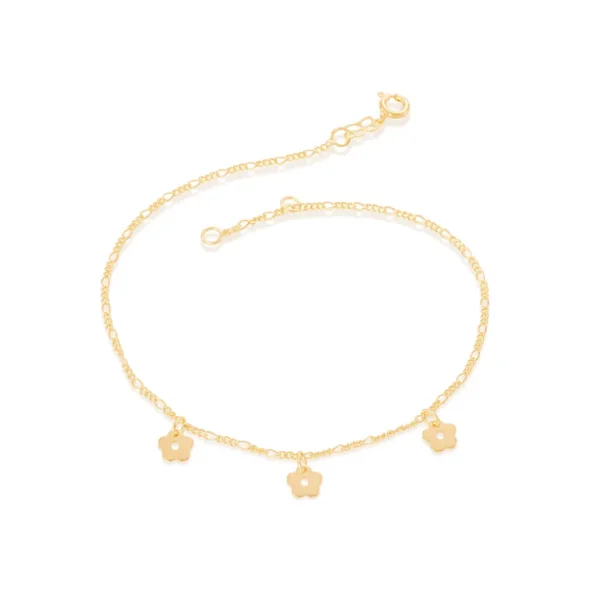 Tornozeleira Rommanel banhado a ouro18K – TAM.25 5506232500