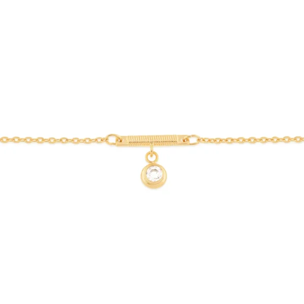 Tornozeleira Rommanel banhado a ouro18K – 5503552300 - Imagem 3