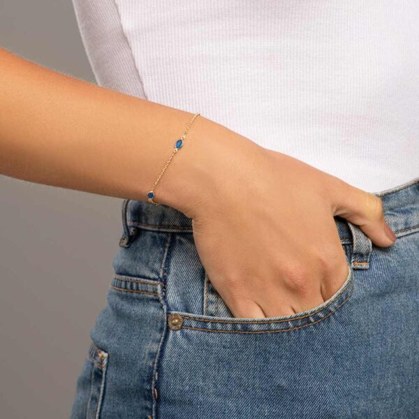 Pulseira Rommanel banhado a ouro18K - TAM.19 5516691904 - Imagem 2