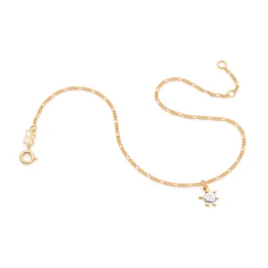 Tornozeleira Rommanel banhado a ouro18K – TAM.25 5502002500