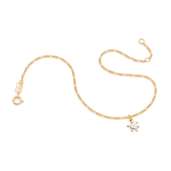 Tornozeleira Rommanel banhado a ouro18K – TAM.25 5502002500
