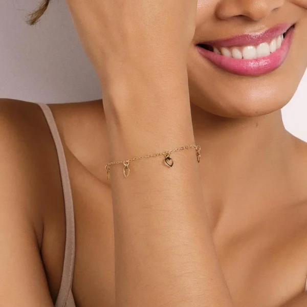 Pulseira Rommanel banhado a ouro18K- TAM.19 5520081900 - Imagem 2
