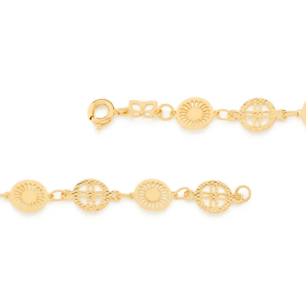 Pulseira Rommanel banhado a ouro18K - TAM.18 5512001800 - Imagem 4