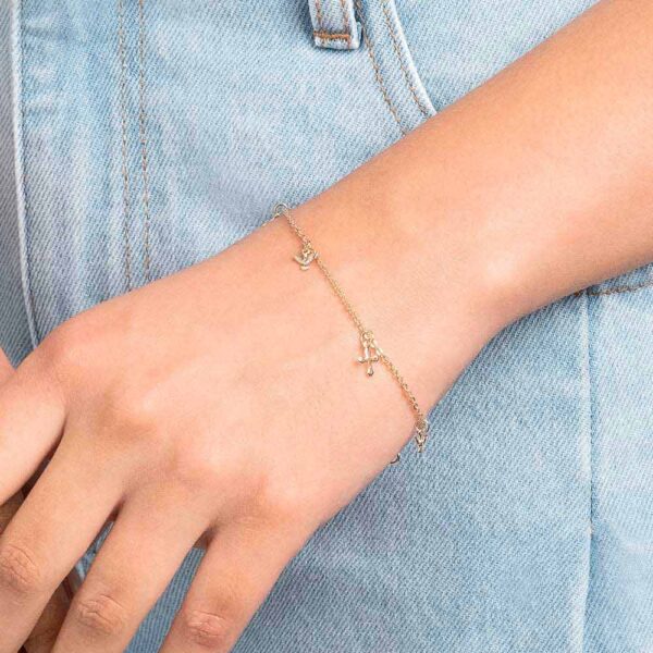 Pulseira Rommanel banhado a ouro18K –  TAM.19 5517241900 - Imagem 2