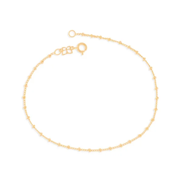 Tornozeleira Rommanel banhado a ouro18K -5504552500