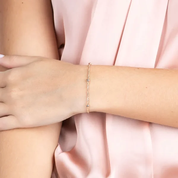 Pulseira Rommanel banhado a ouro18K - TAM.19 5513701900 - Imagem 2