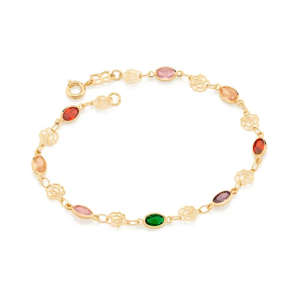 Pulseira Rommanel banhado a ouro18K - TAM.20 5517332014