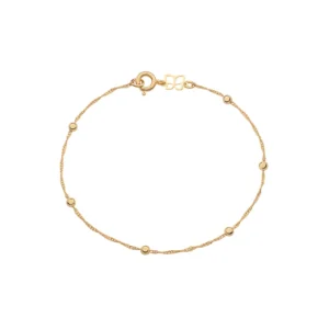 Tornozeleira Rommanel banhado a ouro18K – TAM.25 5512042500