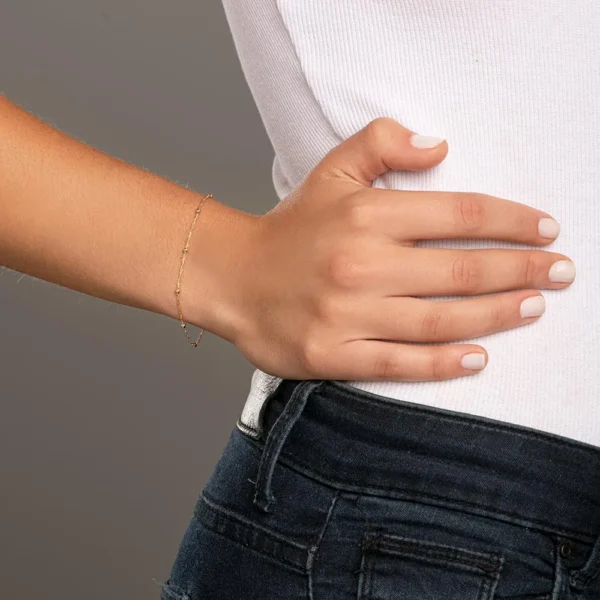 Pulseira Rommanel banhado a ouro18K TAM.14 - 5512021400 - Imagem 2