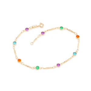 Tornozeleira Rommanel banhado a ouro18K – TAM.25 5516052514