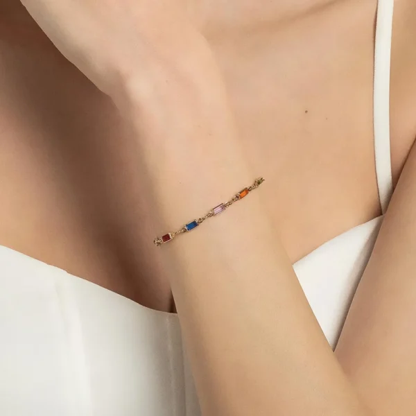 Pulseira Rommanel banhado a ouro18K - TAM.19 5506681914 - Imagem 2