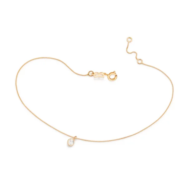 Tornozeleira Rommanel banhado a ouro18K –  TAM.25 5520962506