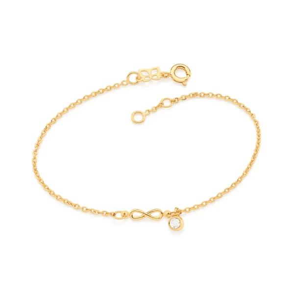 Pulseira Rommanel banhado a ouro18K - TAM.19 5517641906