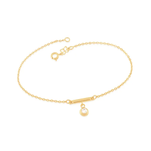 Tornozeleira Rommanel banhado a ouro18K – 5503552300