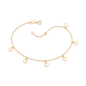 Tornozeleira Rommanel banhado a ouro18K - TAM.25 5520102500