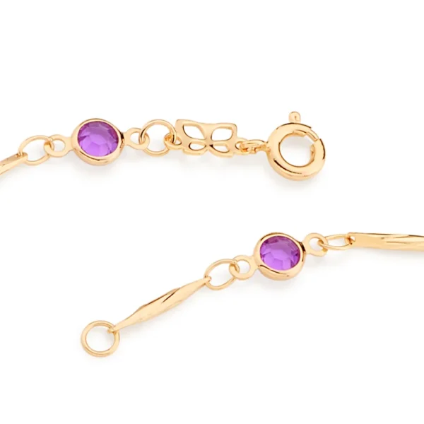 Tornozeleira Rommanel banhado a ouro18K – TAM.25 5516052514 - Imagem 4