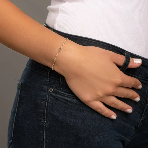 Pulseira Rommanel banhado a ouro18K - TAM.19 5506671914 - Imagem 2