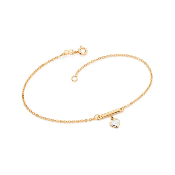 Tornozeleira Rommanel banhado a ouro18K - 5503542300