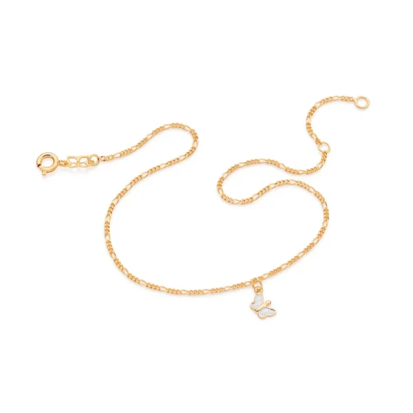 Tornozeleira Rommanel banhado a ouro18K - TAM.28 5506042800