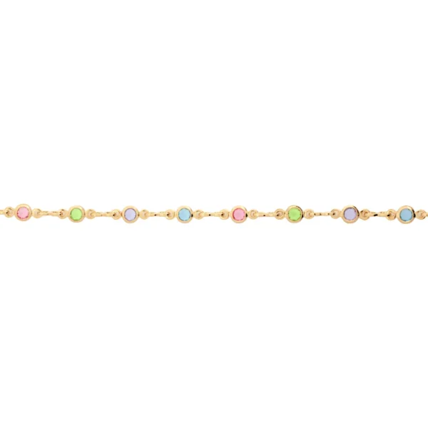 Pulseira Rommanel banhado a ouro18K - TAM.19 5506671914 - Imagem 4