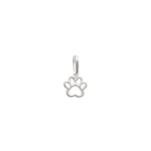 Pingente Pata Vazada 8mm x 14mm Prata 990 01-6074AG