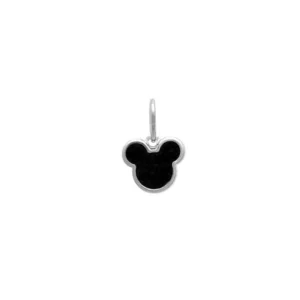 Pingente Mickey Resina 8mm x 10mm Prata 990 01-6245AG2