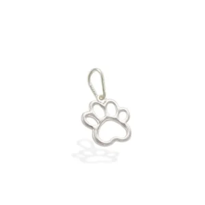 Pingente Pata Vazada 11mm x 17mm Prata 990 01-7525AG